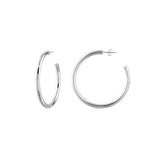 Open Hoop Earrings - Sterling Silver