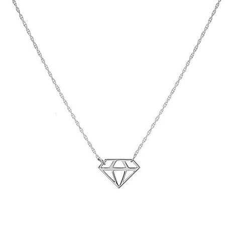 Mini Diamond Cutout Necklace