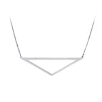 Open Pyramid Necklace - Sterling Silver