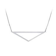 Open Pyramid Necklace - Sterling Silver