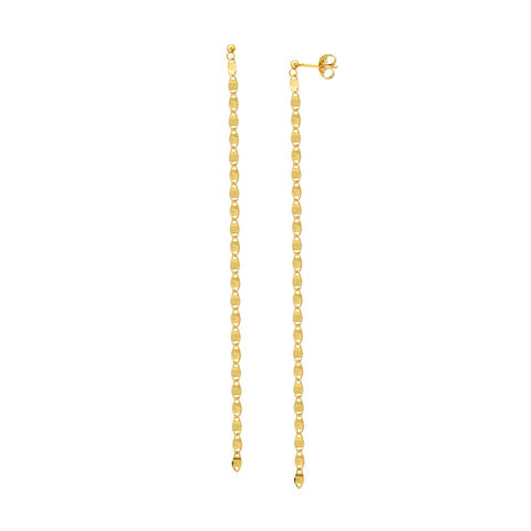 Valentino Chain Duster Earrings - 14K Yellow Gold