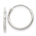 Hinged Hoop Earrings - Sterling Silver