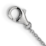 CZ Snake Necklace - Sterling Silver