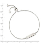 Engravable Bar Adjustable Bracelet - Sterling Silver