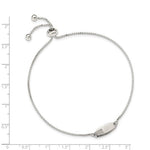 Engravable Bar Adjustable Bracelet - Sterling Silver