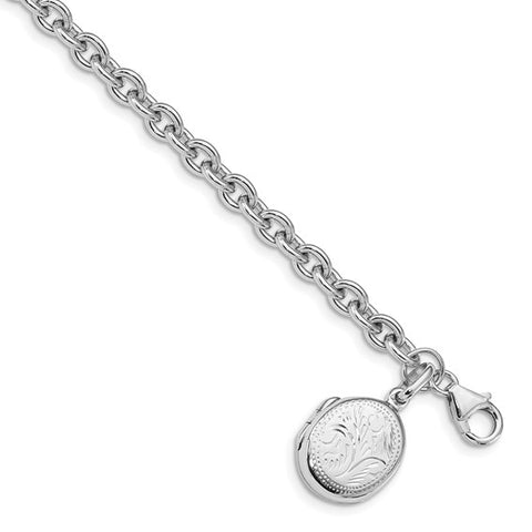 Locket Bracelet - Sterling Silver