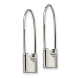 Lock Dangle Earrings - Stainless Steel