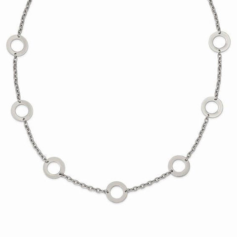 Circle Necklace - Stainless Steel - Henry D