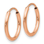 Hinged Hoop Earrings - 14K Rose Gold