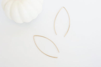 Marquise Wire Threader Earrings
