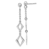 Dangle Chain Earrings - Sterling Silver